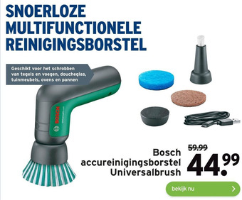 GAMMA Bosch accureinigingsborstel Universalbrush aanbieding
