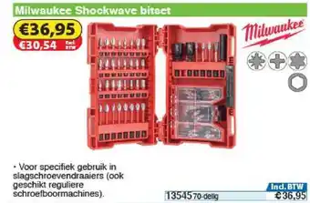 Toolstation Milwaukee Shockwave Bitset aanbieding