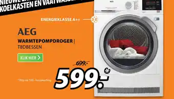 Expert AEG WARMTEPOMPDROGER T8DBESSEN aanbieding