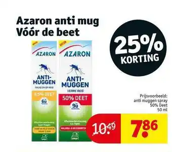 Kruidvat Azarom Anti Mug Vóór De Beet 25% Korting aanbieding