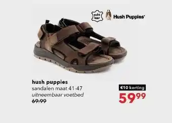 Scapino Hush Puppies Sandalen €10 Korting aanbieding