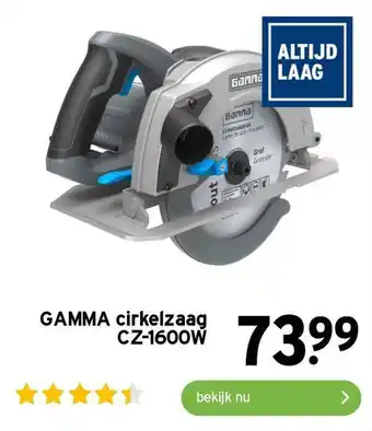 GAMMA GAMMA cirkelzaag CZ-1600W aanbieding