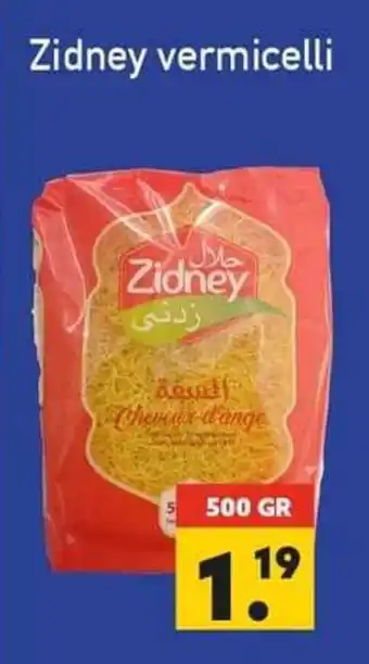 Tanger Markt Zidney vermicelli 500 gr aanbieding