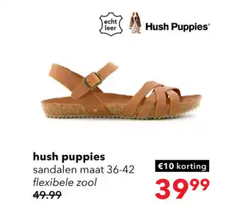 Scapino Hush puppies sandalen aanbieding