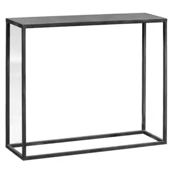 Leen Bakker Sidetable Jayden - zwart - 80x69x25 cm aanbieding