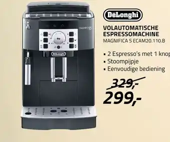 Obbink VOLAUTOMATISCHE ESPRESSOMACHINE MAGNIFICA S ECAM20.110.B aanbieding