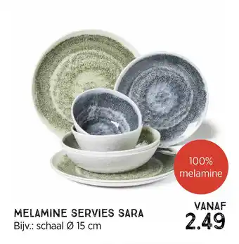 Xenos Melamine servies sara aanbieding