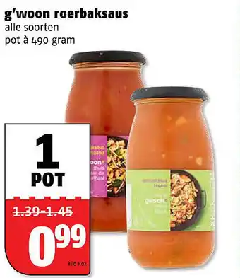 Poiesz g'woon roerbaksaus aanbieding