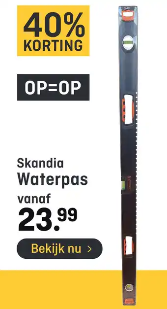 Hubo Skandia waterpas aanbieding