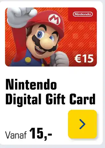 Primera Nintendo digital gift card aanbieding