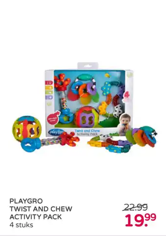 Prenatal Playgro twist and chew activity pack aanbieding