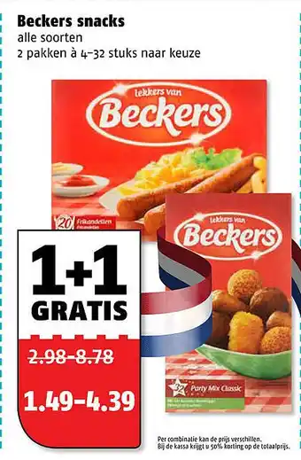 Poiesz Beckers snacks aanbieding