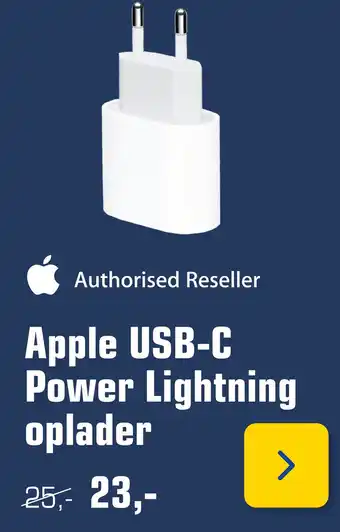 Primera Apple usb-c power lightning oplader aanbieding