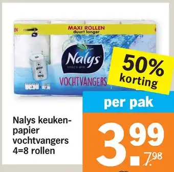 Albert Heijn Nalys keuken- papier vochtvangers aanbieding