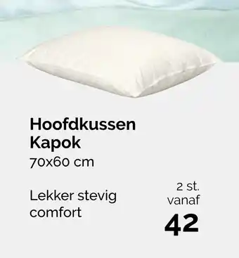 Beter Bed Hoofdkussen kapok 70x60 cm aanbieding