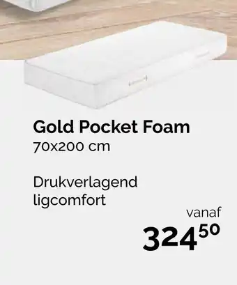 Beter Bed Gold pocket foam 70x200 cm aanbieding