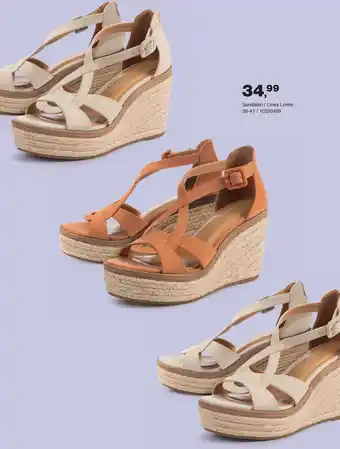 Bristol Sandalen met sleehak linea loresi aanbieding