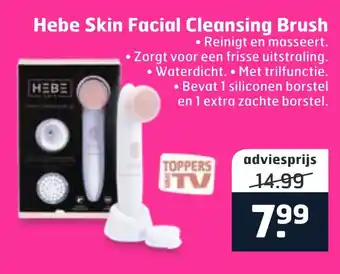 Trekpleister Hebe skin facial cleansing brush aanbieding