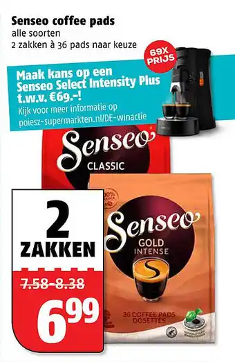 Poiesz Senseo coffee pads aanbieding