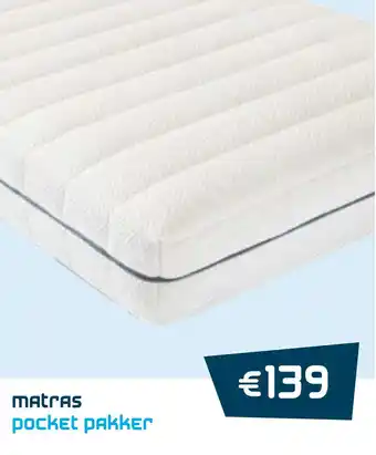 Beddenreus Matras pocket pakker aanbieding