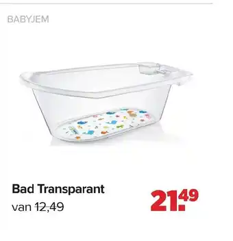 Baby-Dump Babyjem Bad Transparant aanbieding