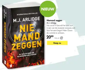 The Read Shop Niemand zeggen M.J. arlidge aanbieding