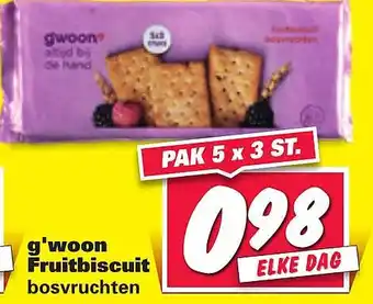 Nettorama g'woon fruitbiscuit aanbieding