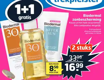 Trekpleister Biodermal zonbescherming 150 ml aanbieding