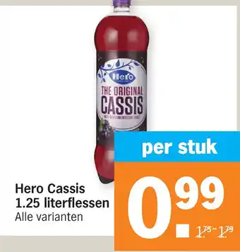 Albert Heijn Hero cassis 1.25 liter aanbieding