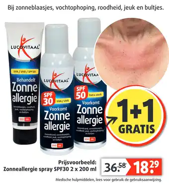 Lucovitaal Zonne allergie 200 ml aanbieding