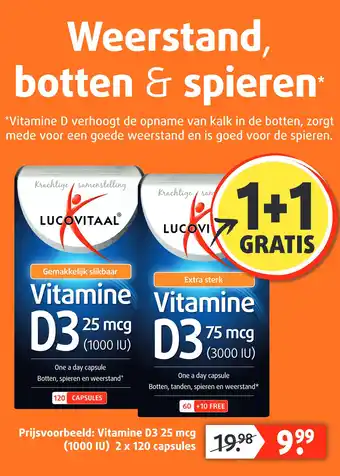 Lucovitaal Vitamine D3 25 mcg aanbieding