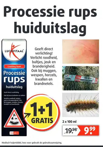 Lucovitaal Processie rups huiduitslag aanbieding