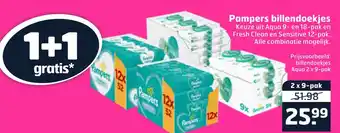 Trekpleister Pampers billendoekjes aanbieding