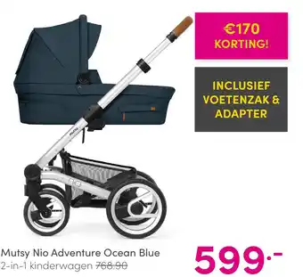 Baby & Tiener Mutsy Nio Adventure Ocean Blue aanbieding