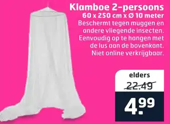 Trekpleister Klamboe 2-persoons aanbieding