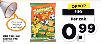 PLUS Chio Pom-Bär paprika goal aanbieding