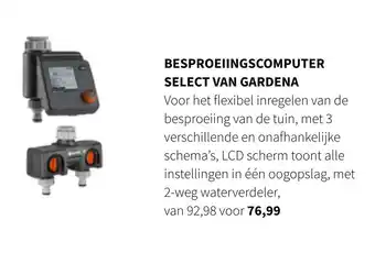 Nijhof BESPROEIINGSCOMPUTER SELECT VAN GARDENA aanbieding