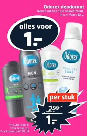 Trekpleister Odorex deodorant aanbieding