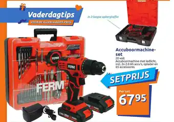 Action Ferm Accuboormachineset aanbieding