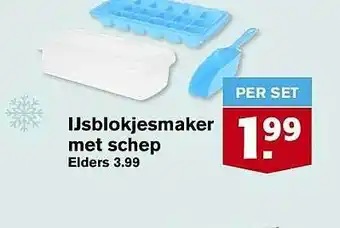 Hoogvliet Ijsblokjesmaker Met Schep aanbieding