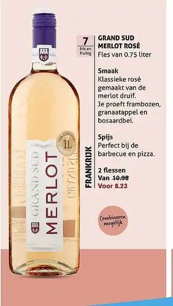 Hoogvliet Grand Sud Merlot Rosé aanbieding