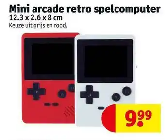 Kruidvat Mini Arcade Retro Spelcomputer aanbieding