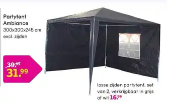 Leen Bakker Partytent Ambiance Of Losse Zijden Partytent Set Van 2 aanbieding