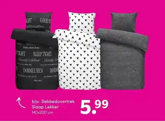 Leen Bakker Dekbedovertrek Slaap Lekker aanbieding