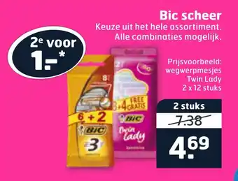 Trekpleister Bic scheer aanbieding