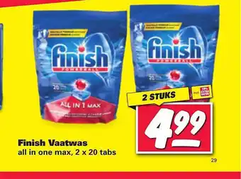 Nettorama Finish Vaatwas All In One Max aanbieding