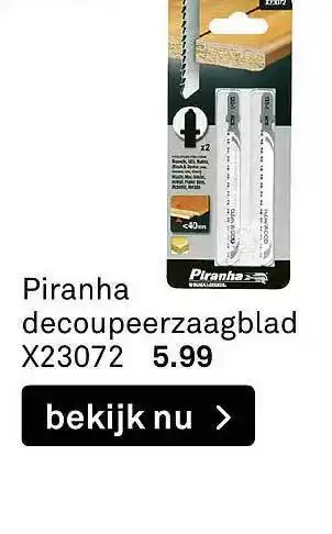 Karwei Piranha Decoupeerzaagblad X23072 aanbieding