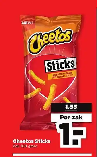 PLUS Cheetos Sticks aanbieding