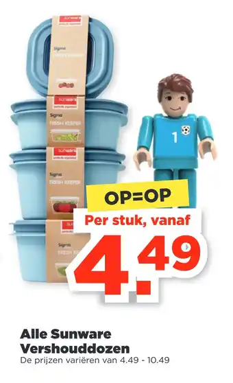 PLUS Alle Sunware Vershouddozen aanbieding