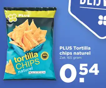 PLUS PLUS Tortilla chips naturel aanbieding